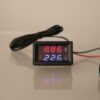 Panelový voltmeter teplomer 12V/24V -50°C~125°C. - Image 5