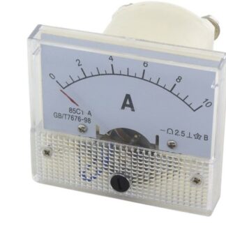 Analógový panelový ampérmeter 85C1-A 10 A DC s bočníkom