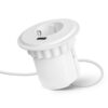 Skrytá zabudovateľná zástrčka + USB - biela
