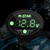 12V Voltmeter na riadidlá motocyklu s napäťovým alarmom - Image 4