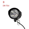 Predné LED svetlo pre elektrobicykle a kolobežky 36V-48V-60V