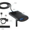 USB QC3.0A +Typ C nabíjačka s držiakom na motocykel - Image 6