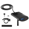USB QC3.0A +Typ C nabíjačka s držiakom na motocykel