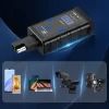 SAE Qualcomm QC3.0 USB+USB-C s voltmetrom Nabíjačka na motorku - Image 6