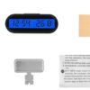 LCD teplomer s hodinami do auta s modrým podsvietením - Image 4