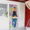 Sieťka proti hmyzu na dvere - magnetická - 100 x 210 cm - farebné vlnky