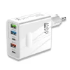 GaN nabíjačka 65W USB PD porty pre rýchle nabíjanie mobilného telefónu typ C a pre iPhone Xiaomi Samsung