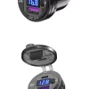 Nabíjačka s voltmetrom do DIN HELLA zásuvky s dvomi USB QC3.0+USB-C PD - Image 2