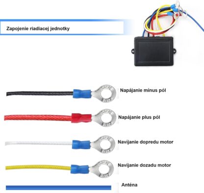 12V-24V Dialkové ovládanie na navijak na auto - Image 2