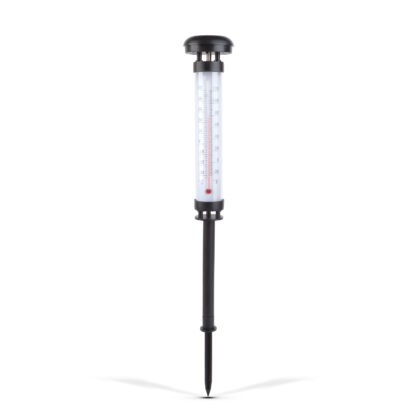 Solárny teplomer do záhrady- studená biela LED - Image 2