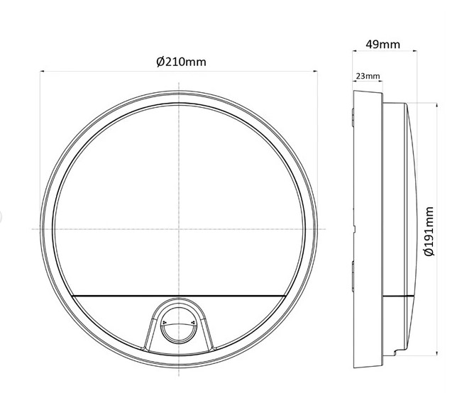 LED MCE nástenné svietidlo s PIR senzorom - Image 6