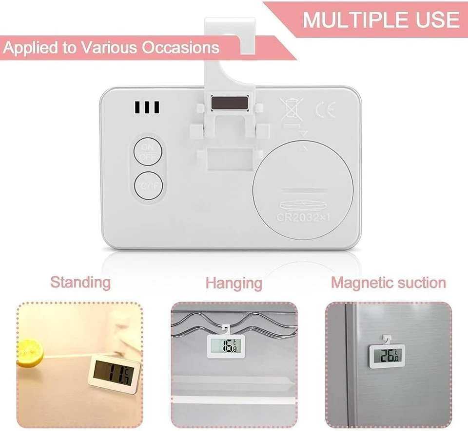 Zavesný LCD teplomer do chladnicky –20 °C až +60 °C - Image 4