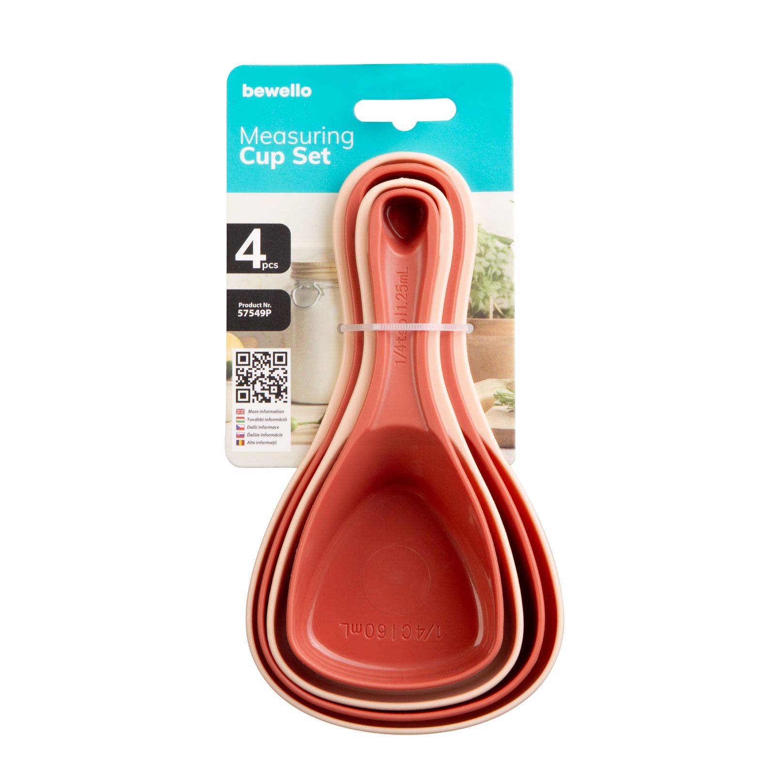 Sada odmeriek – plastová, 4 ks / balenie