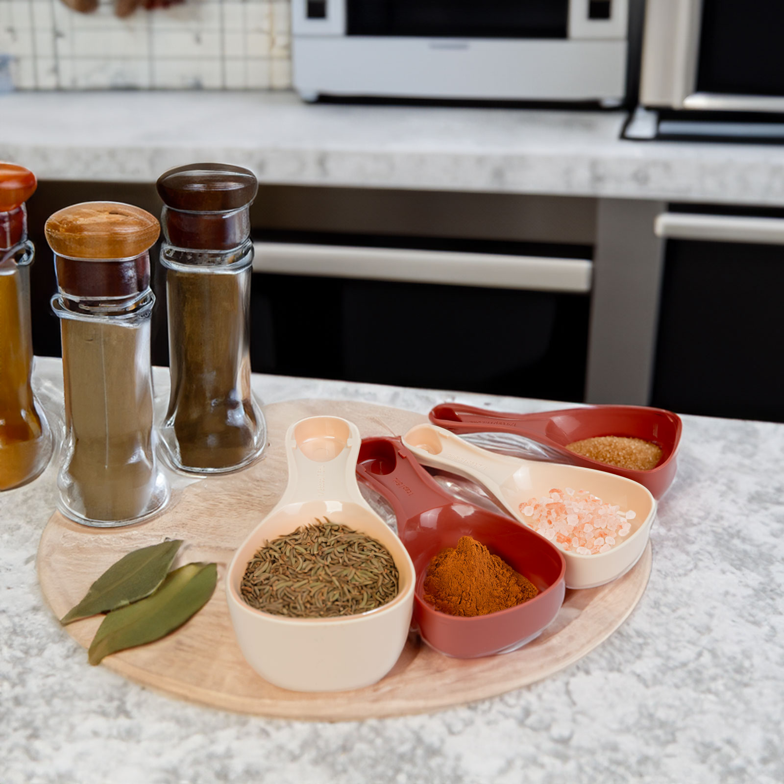 Sada odmeriek – plastová, 4 ks / balenie – Obrázok 2