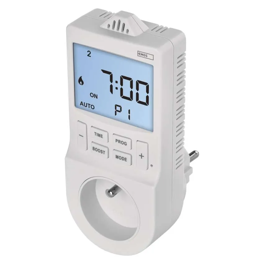 Zasuvkovy 230V termostat s časovačom ohrev/chlad P5660FR – Obrázok 2